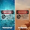 Signmission All Drivers Must Chock Wheels Danger Sign, Plastic, 10in W x 7in L, 2PK OS-2PACK-DS-P-710-L-1025 - alternate 3